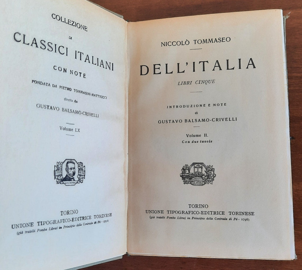 Dell’ Italia ( Libri Cinque ) - in 2 vol. - Libreria Biellese