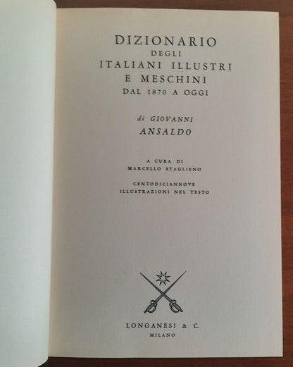 Dizionario degli italiani illustri e meschini dal 1870 ad oggi