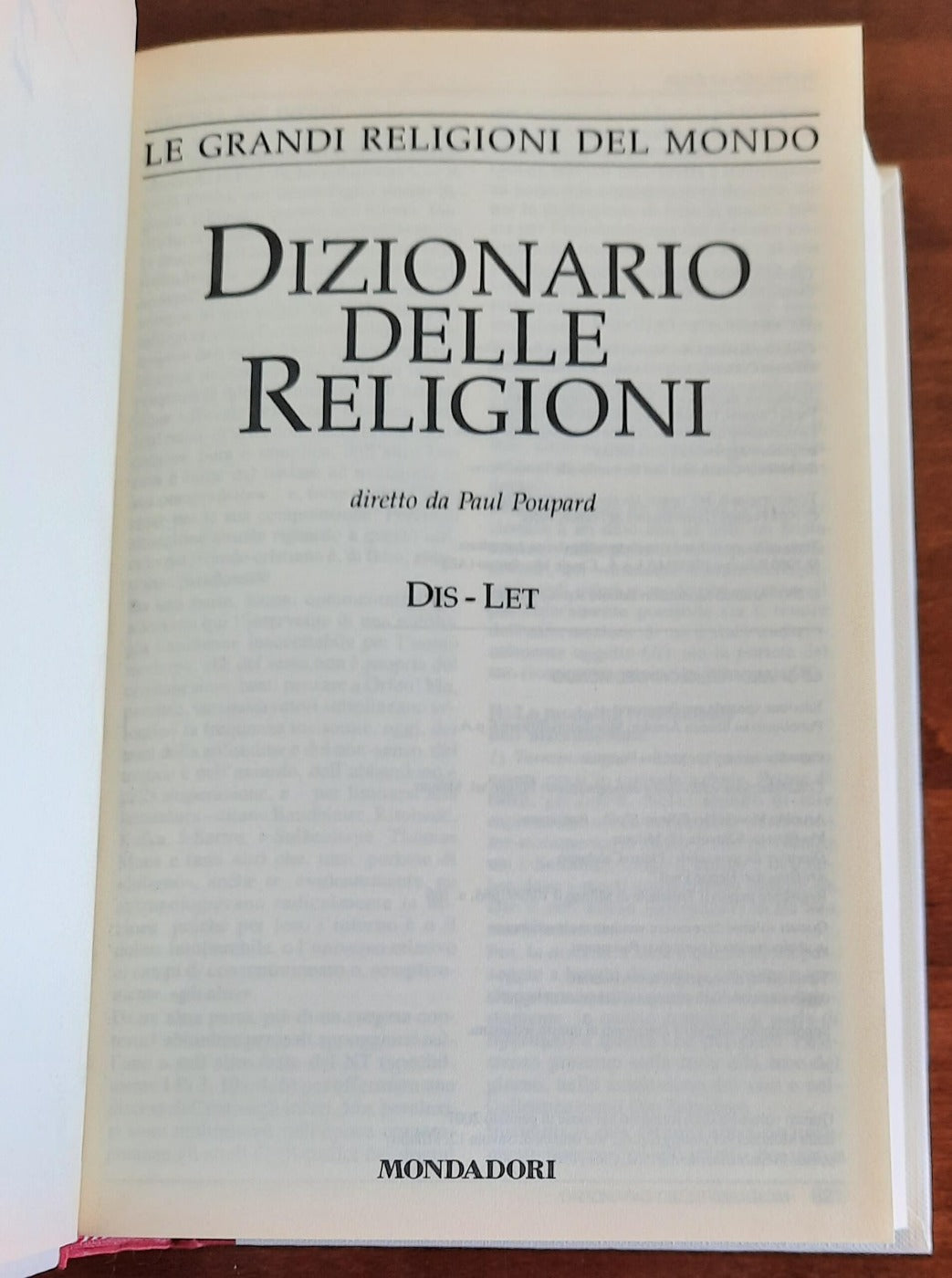Dizionario delle religioni - vol. 2 ( DIS - LET ) - Libreria Biellese