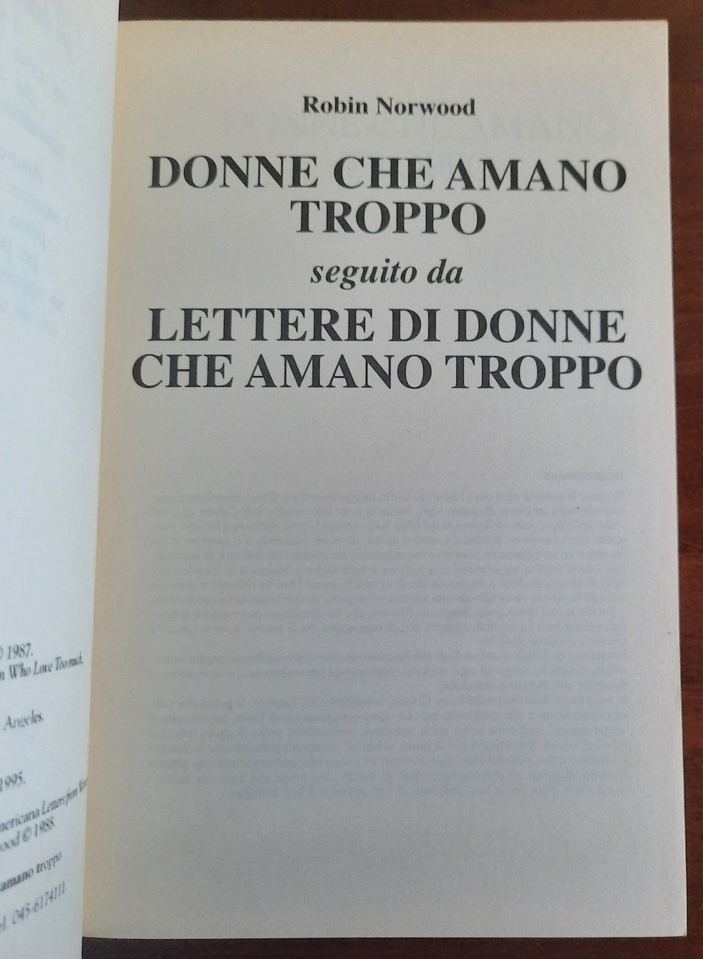 Donne che amano troppo + Lettere di donne che amano troppo - Libreria Biellese