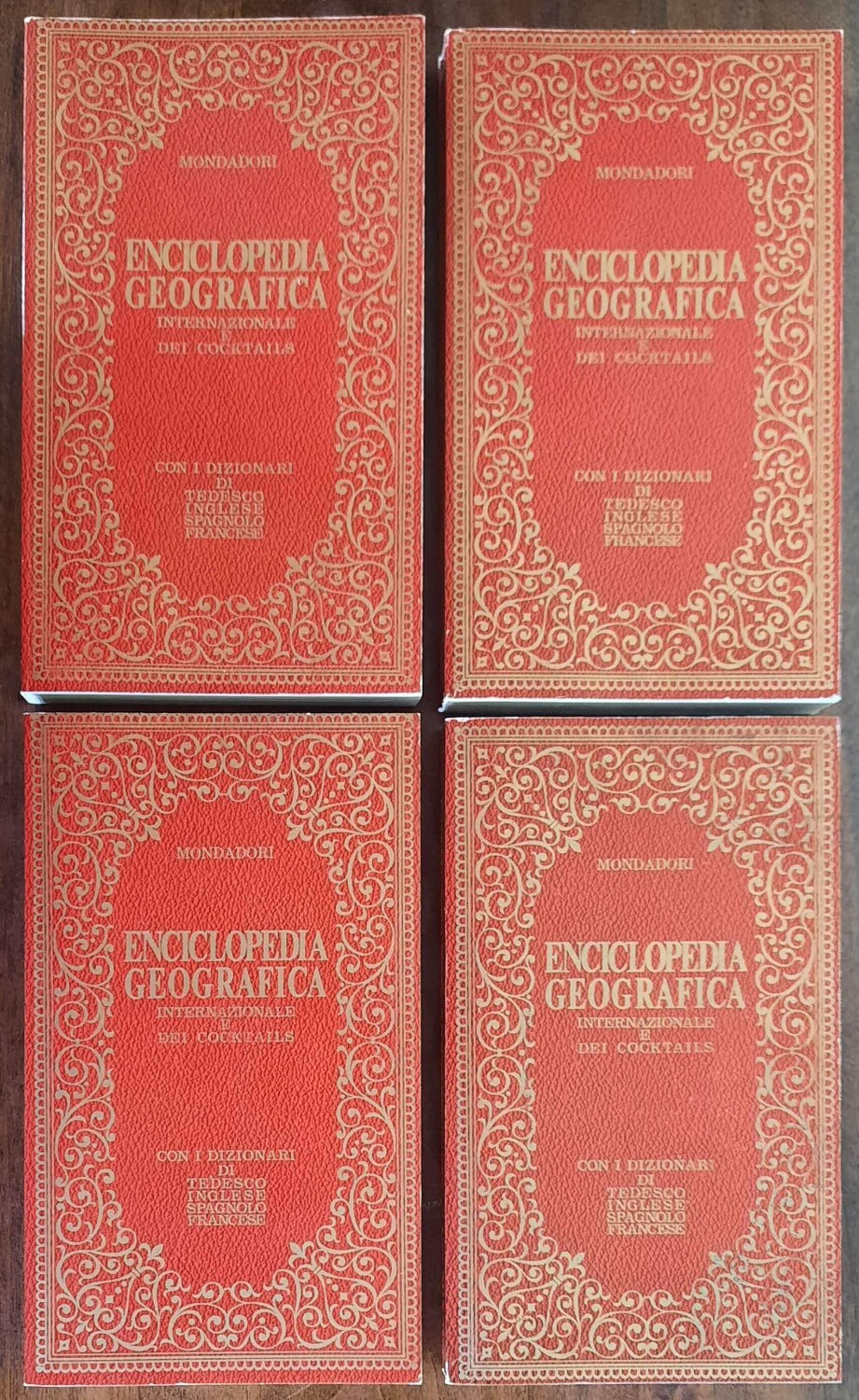 Enciclopedia geografica internazionale e dei cocktails - in 4 volumetti - Libreria Biellese