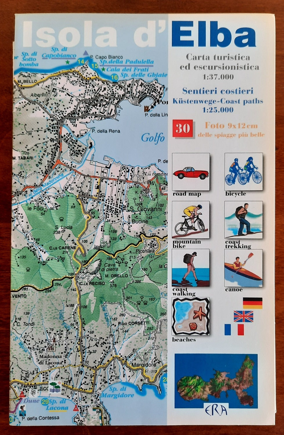 Elba. Carta turistica ed escursionistica. Sentieri costieri - Libreria Biellese