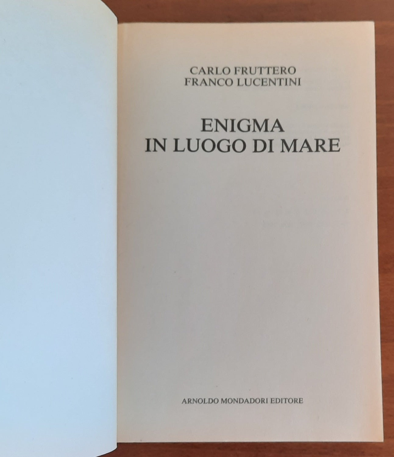 Enigma in luogo di mare