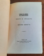 Epigrammi editi e inediti - Libreria Biellese