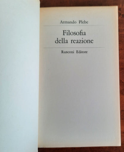 Filosofia della reazione