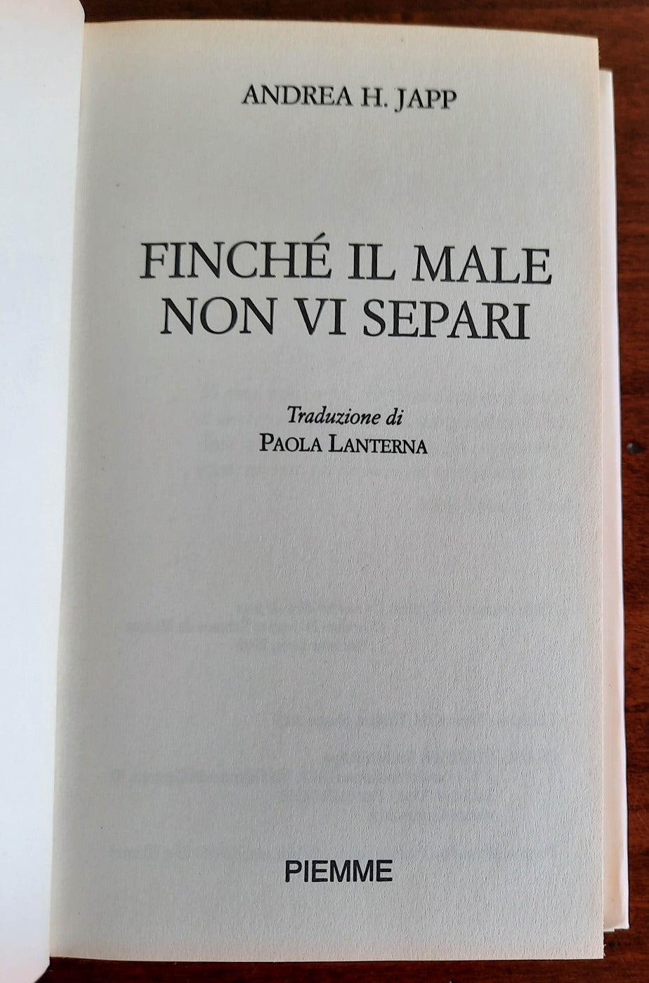 Finché il male non vi separi - Piemme - 2007 - Libreria Biellese