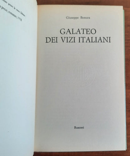 Galateo dei vizi italiani