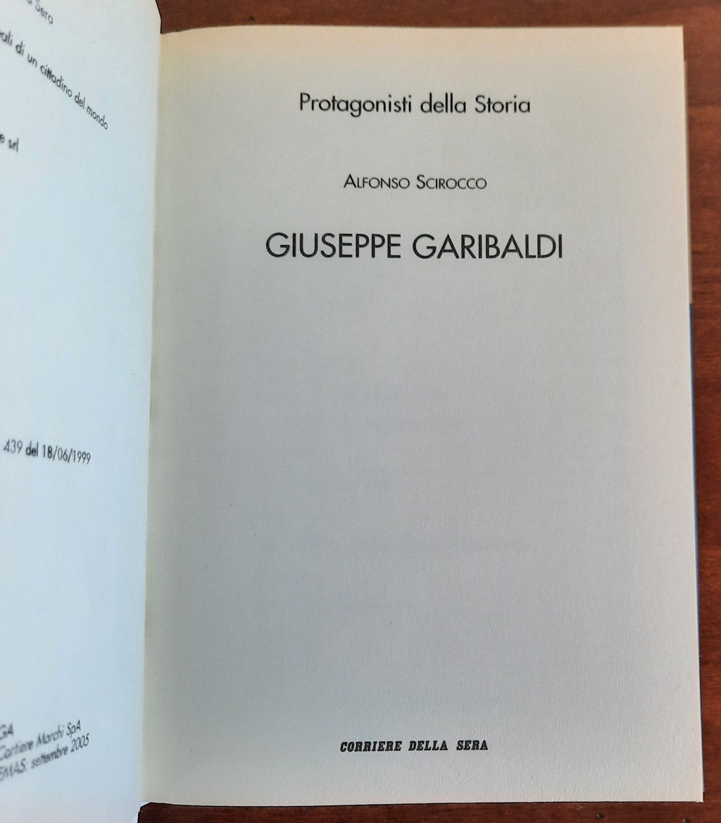Garibaldi - Corriere Della Sera - Libreria Biellese