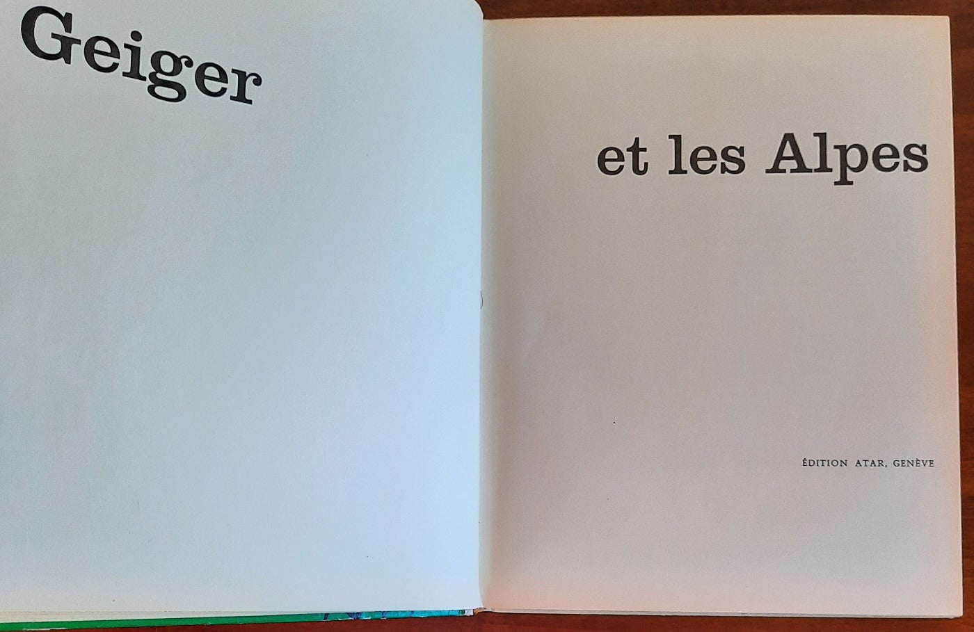 Geiger et les Alpes