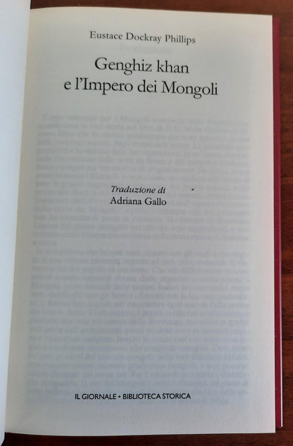 Genghiz Khan e l’Impero dei Mongoli