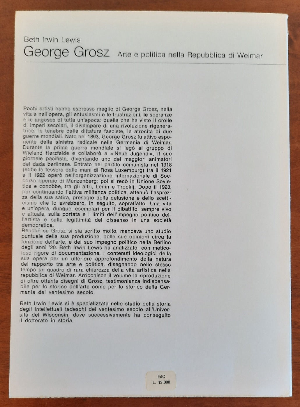 George Grosz. Arte e politica nella Repubblica di Weimar - Libreria Biellese