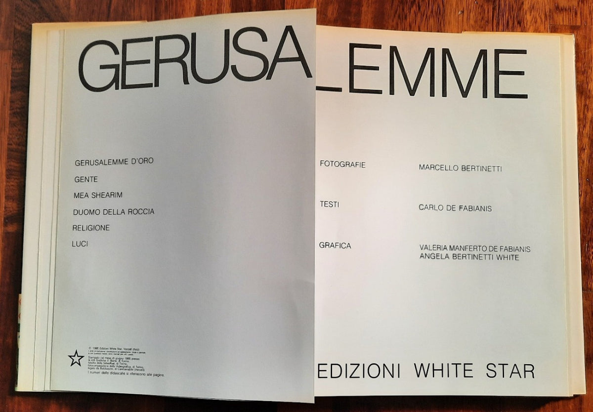 Gerusalemme - White Star - Libreria Biellese