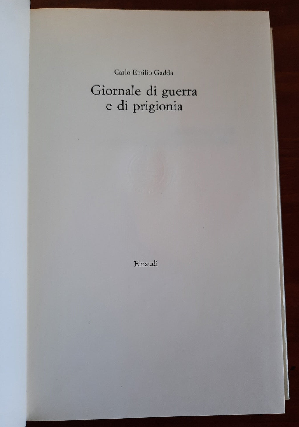 Giornale di guerra e di prigionia - Einaudi - 1965 - Libreria Biellese