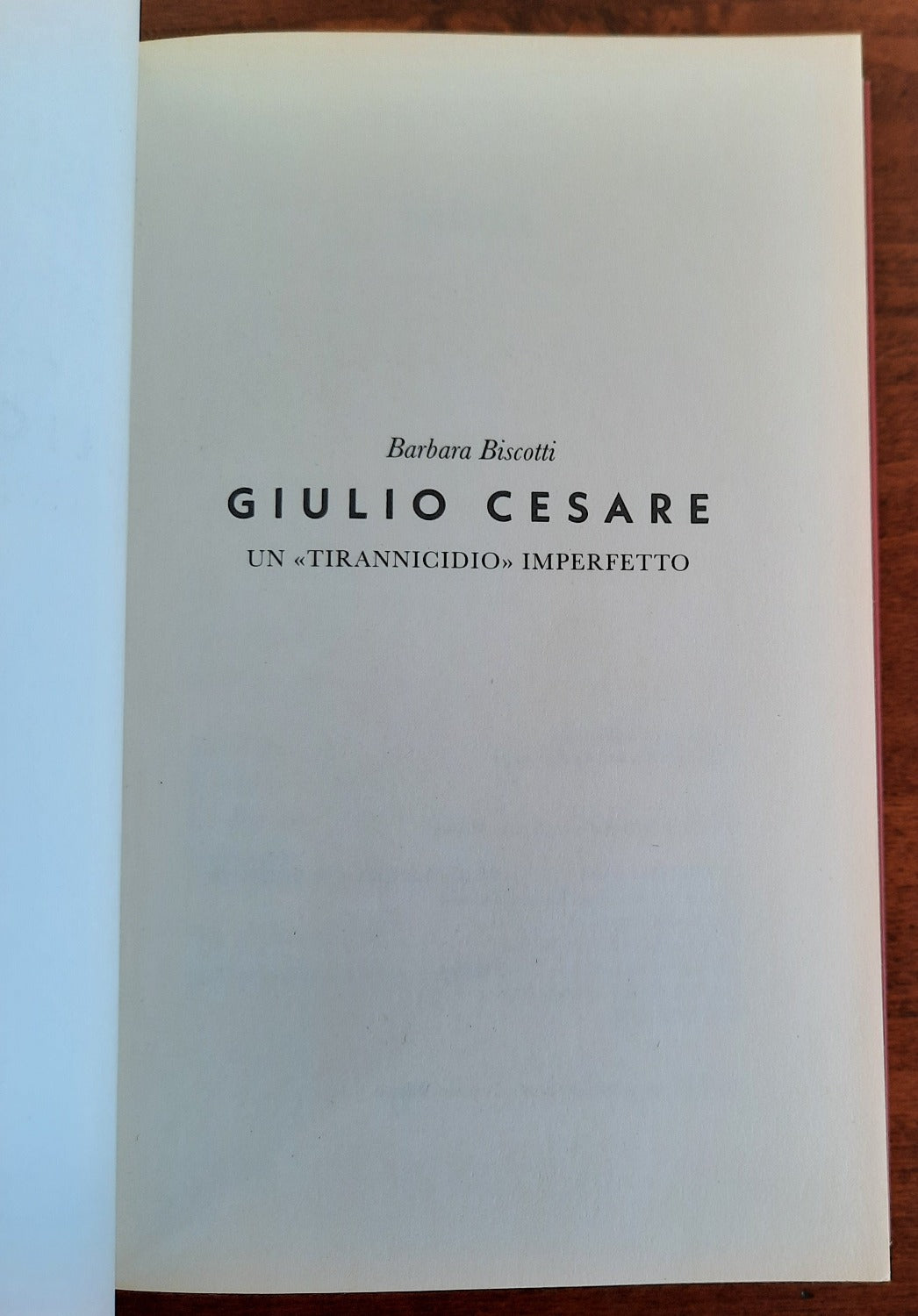 Giulio Cesare. Un "tirannicidio" imperfetto