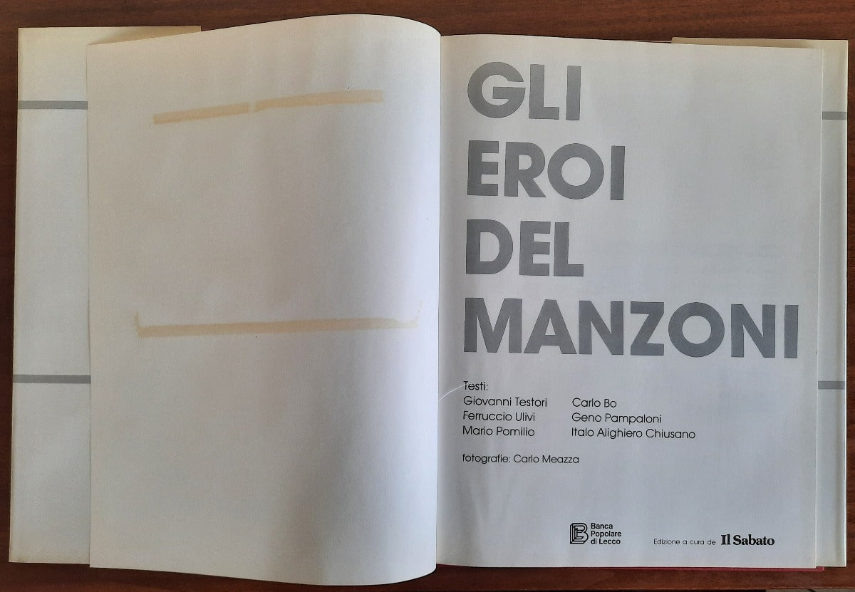 Gli eroi del Manzoni - Libreria Biellese