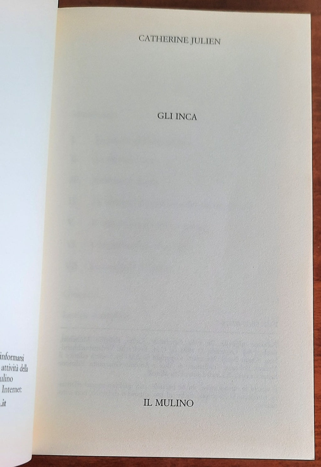 Gli inca - Il Mulino - 2000 - Libreria Biellese