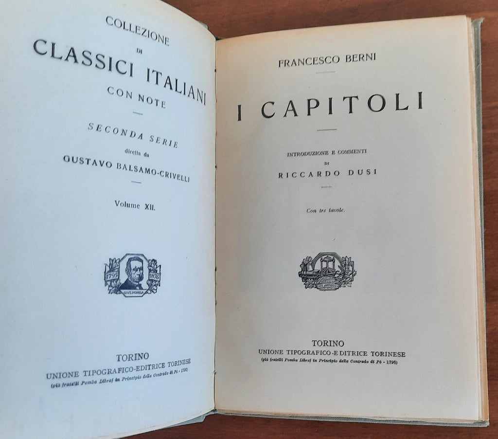 I Capitoli - Francesco Berni - Libreria Biellese