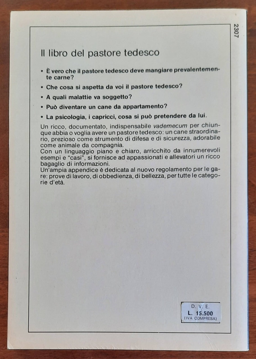 Il libro del pastore tedesco. Educazione - alimentazione - addestramento - standard - Libreria Biellese