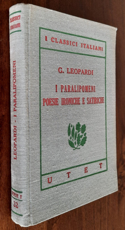 I Paralipomeni Poesie ironiche e satiriche