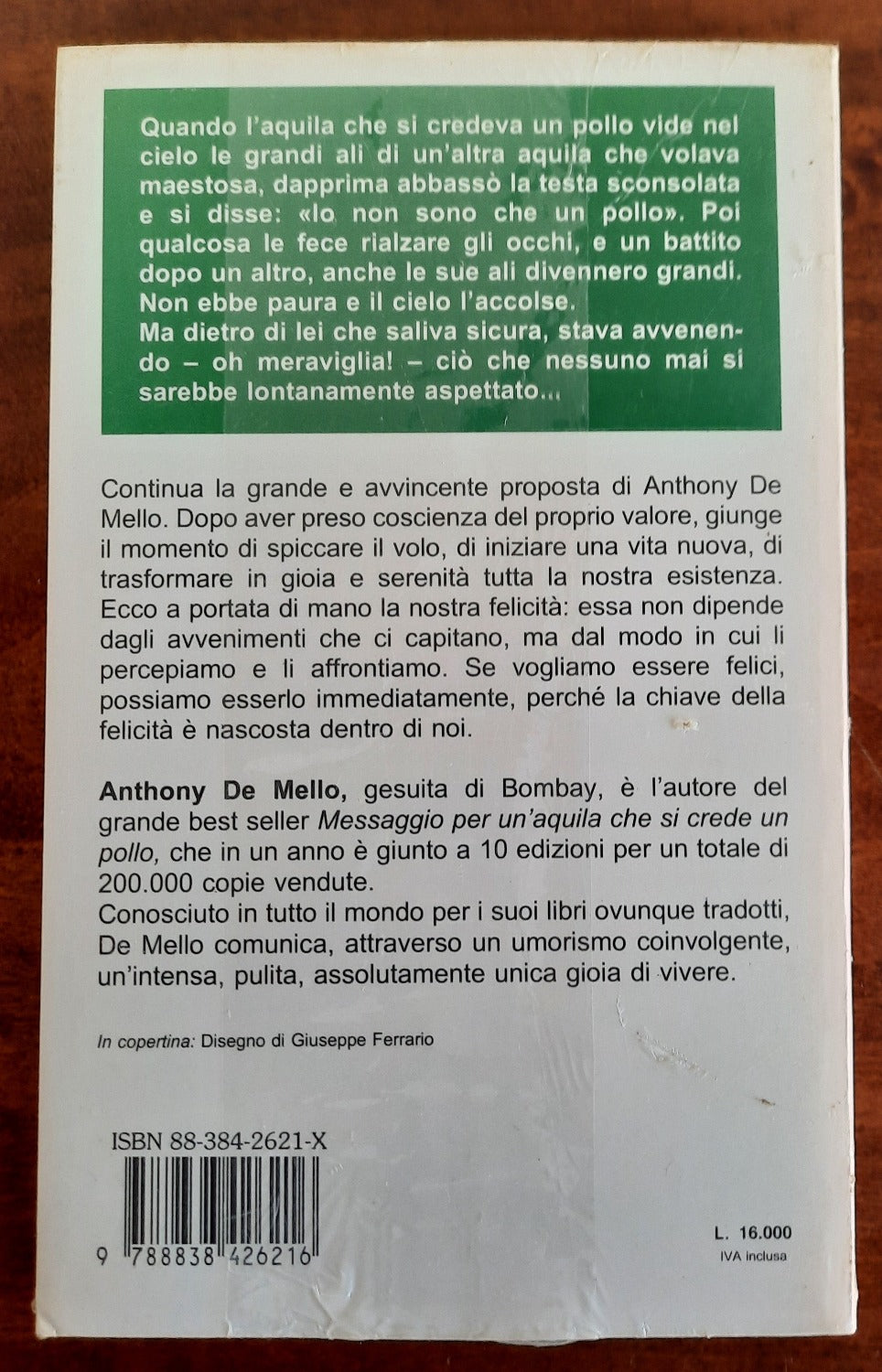Istruzioni di volo per aquile e polli - Anthony De Mello - Libreria Biellese