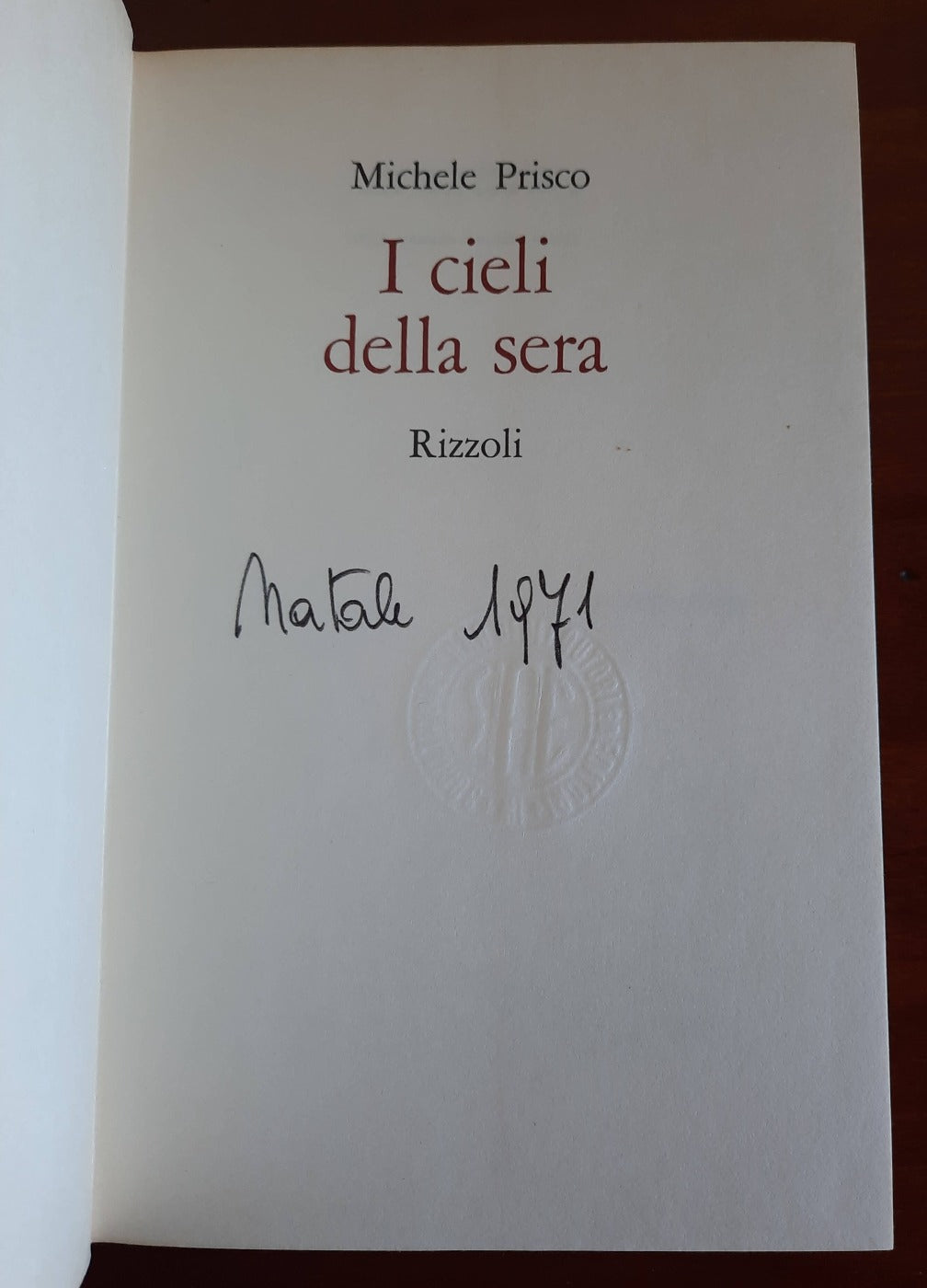 I cieli della sera - Rizzoli - 1970 - Libreria Biellese