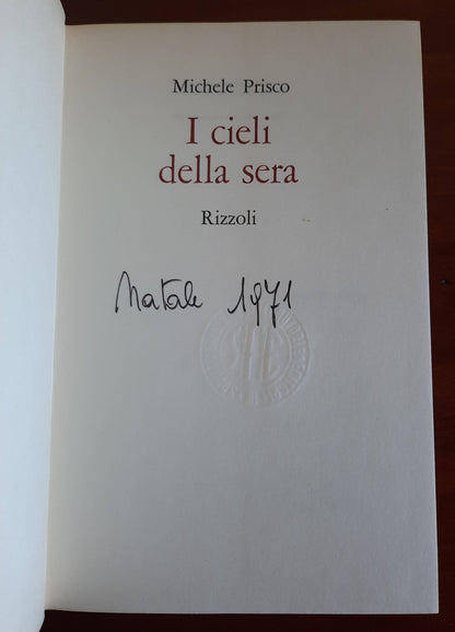 I cieli della sera - Rizzoli - 1970