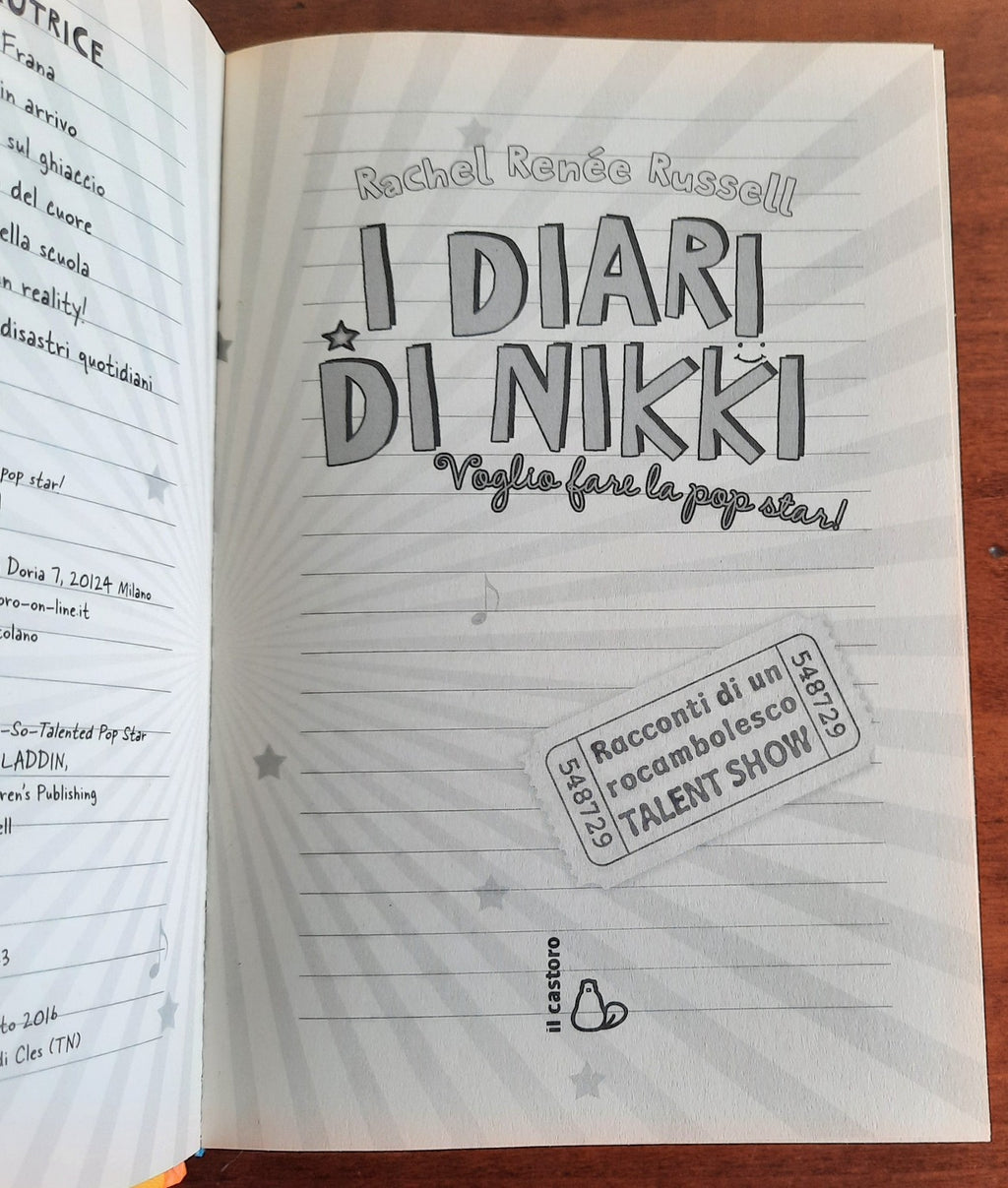 I diari di Nikki. Voglio fare la popstar ! - Libreria Biellese