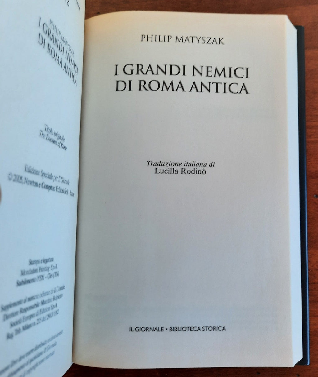 I grandi nemici di Roma antica - Il Giornale - Libreria Biellese