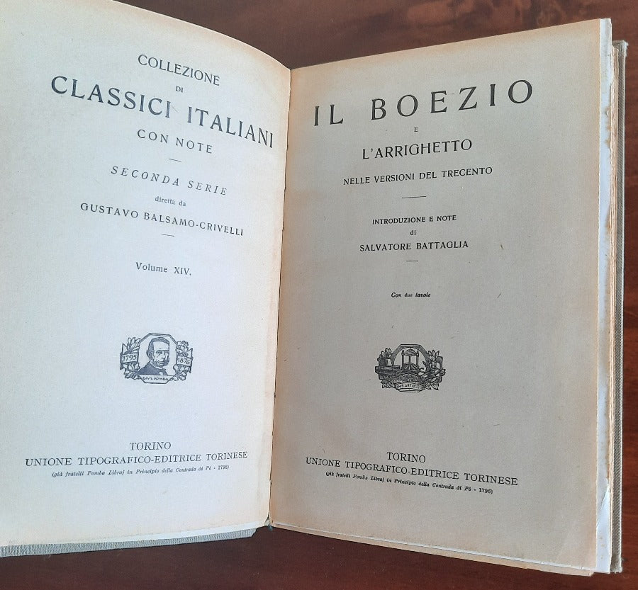 Il Boezio e l’Arrighetto nelle versioni del Trecento - Libreria Biellese
