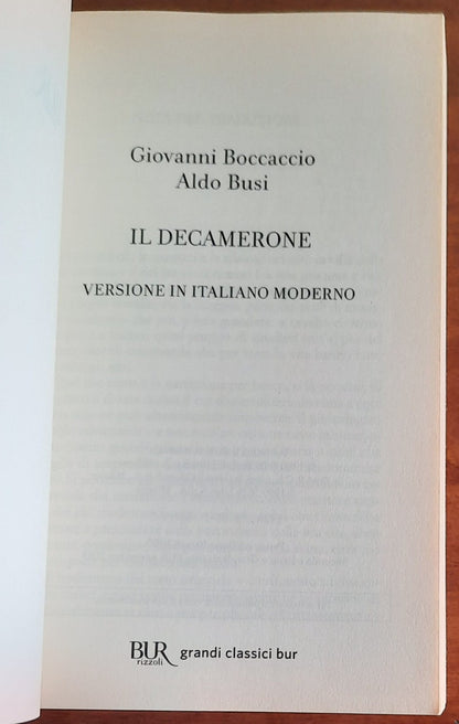 Il Decamerone. Versione in italiano moderno