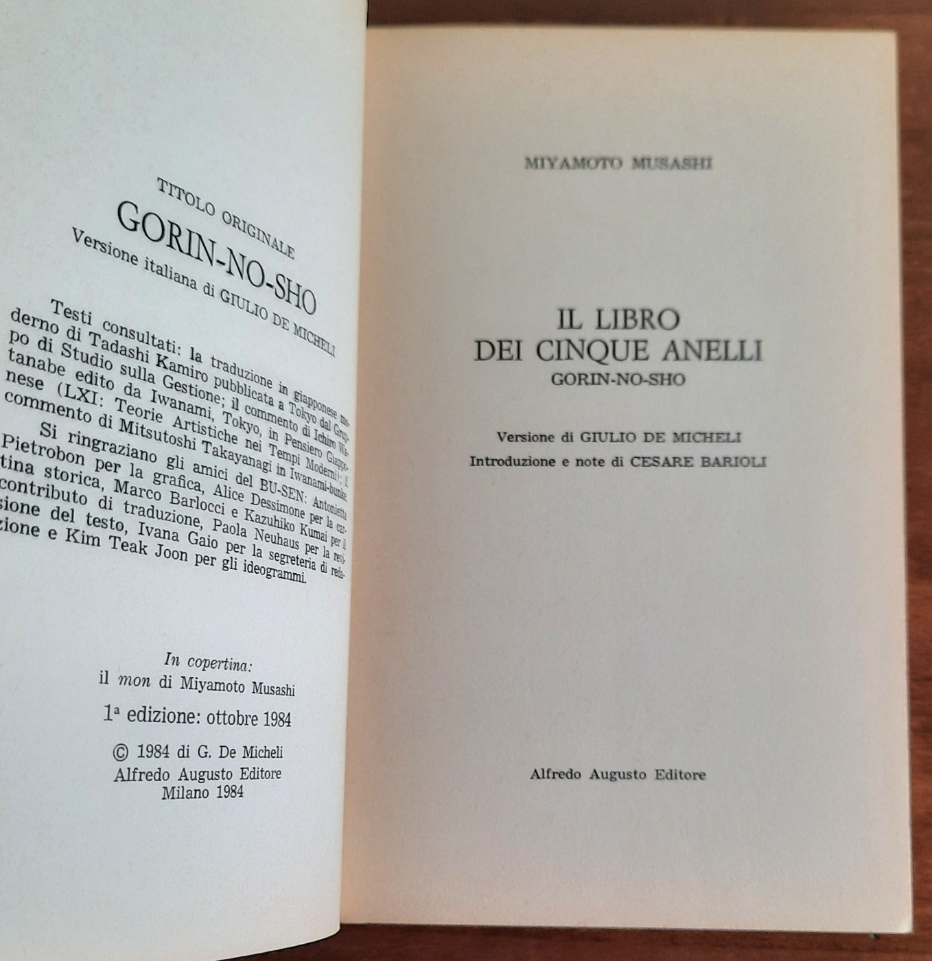 Il Libro dei Cinque Anelli. Gorin-No-Sho