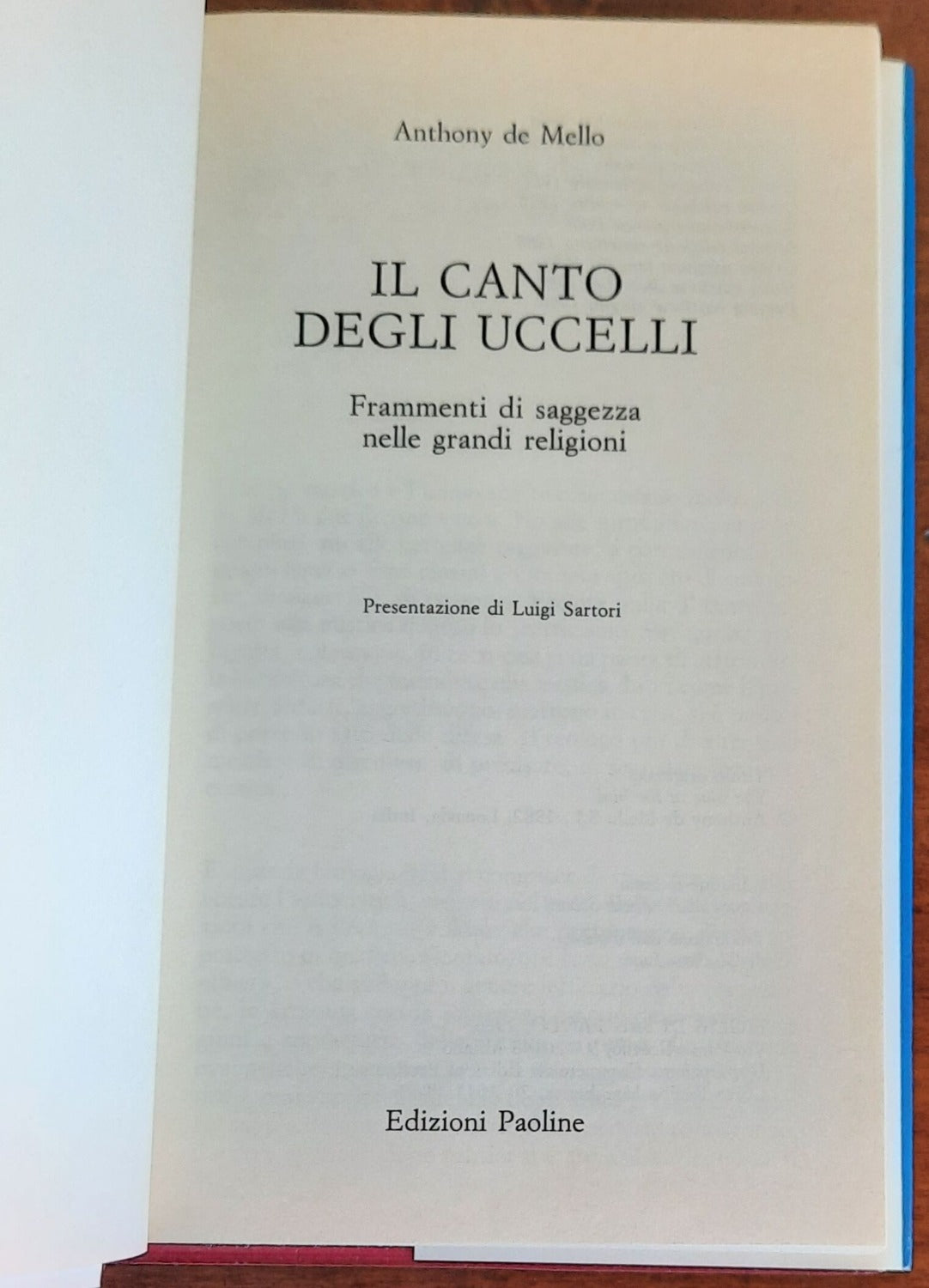 Il canto degli uccelli. Frammenti di saggezza nelle grandi religioni