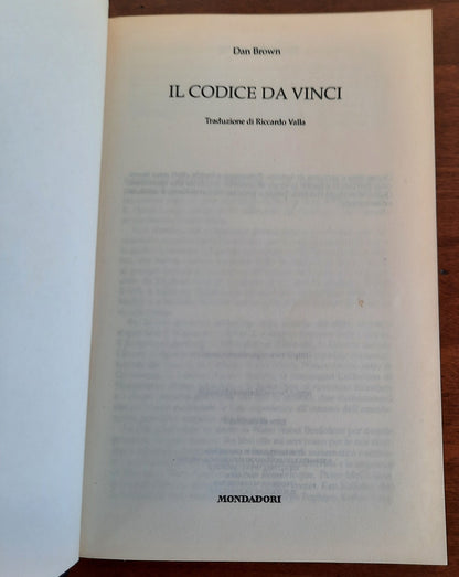 Il codice da Vinci - Mondadori - 2004