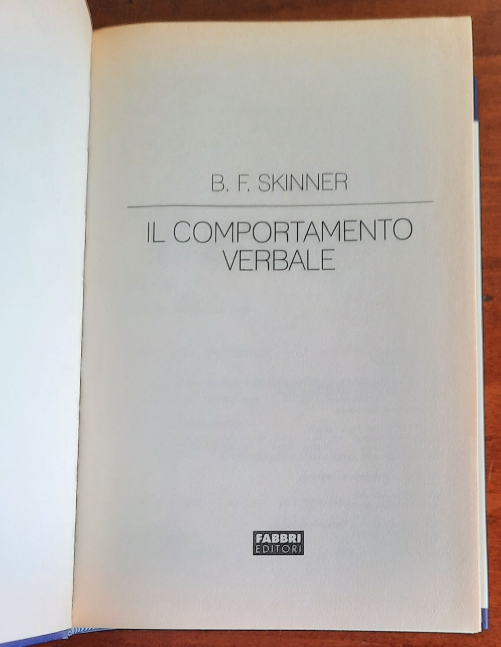 Il comportamento verbale - di Burrhus Frederic Skinner - Libreria Biellese
