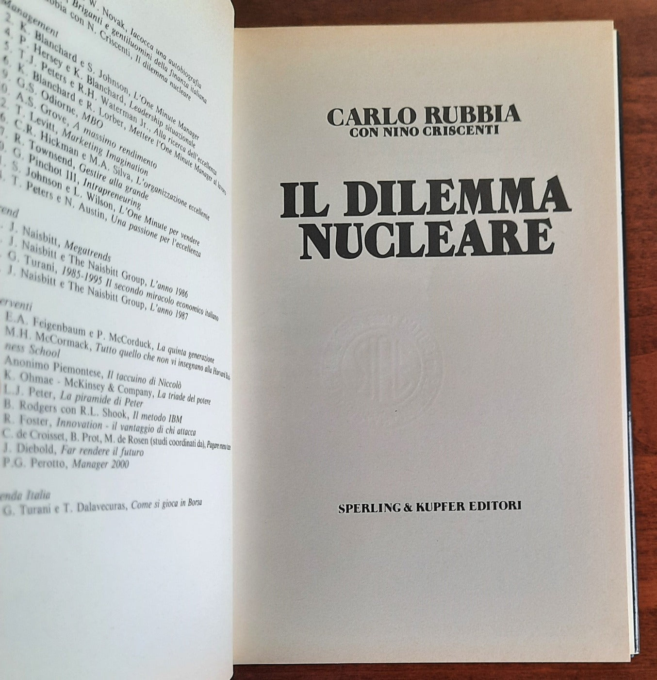 Il dilemma nucleare - Sperling e Kupfer