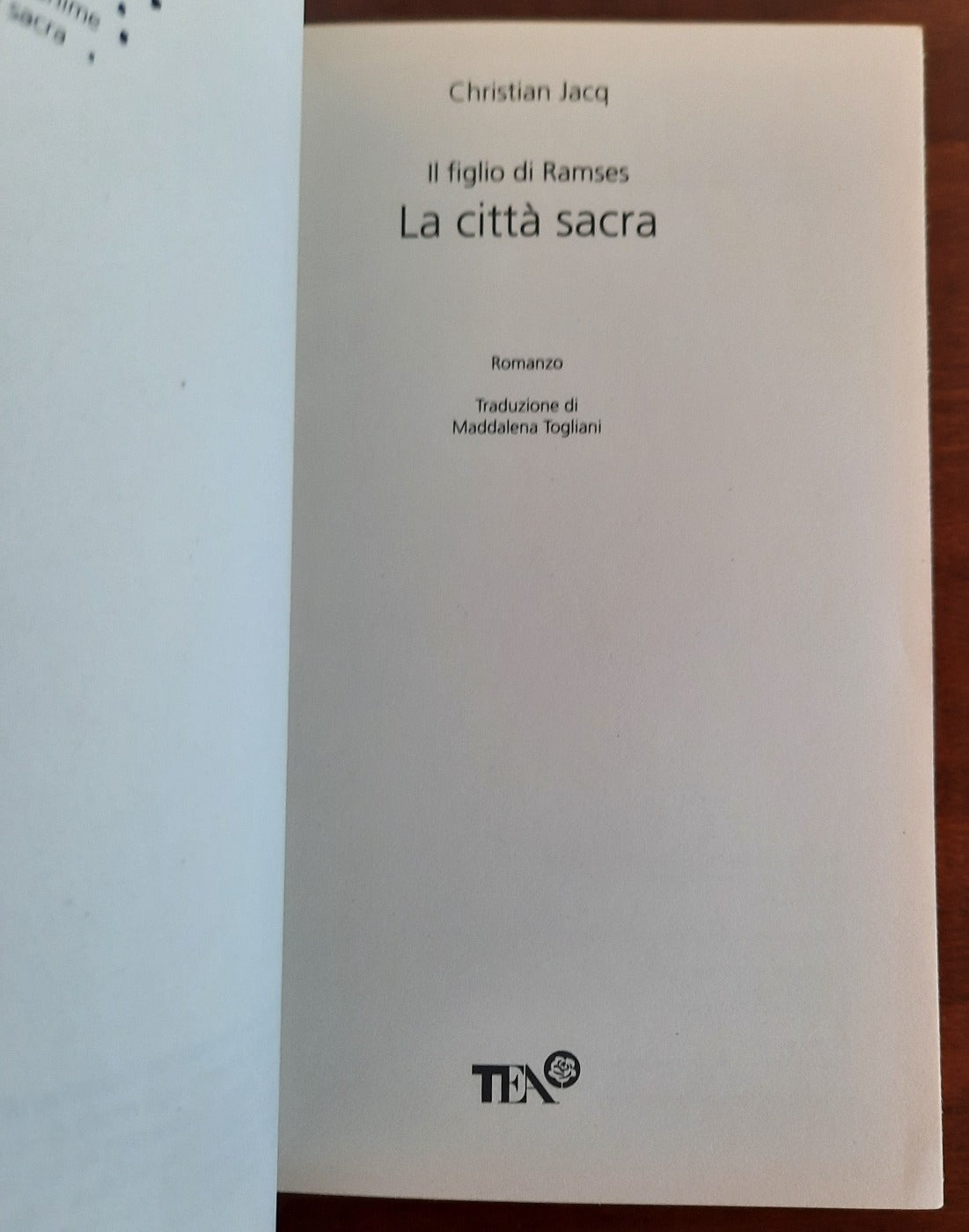 Il figlio di Ramses. La città sacra - Libreria Biellese
