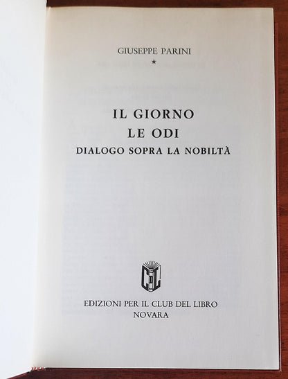 Il giorno - Le odi - Dialogo sopra la nobiltà - di Giuseppe Parini