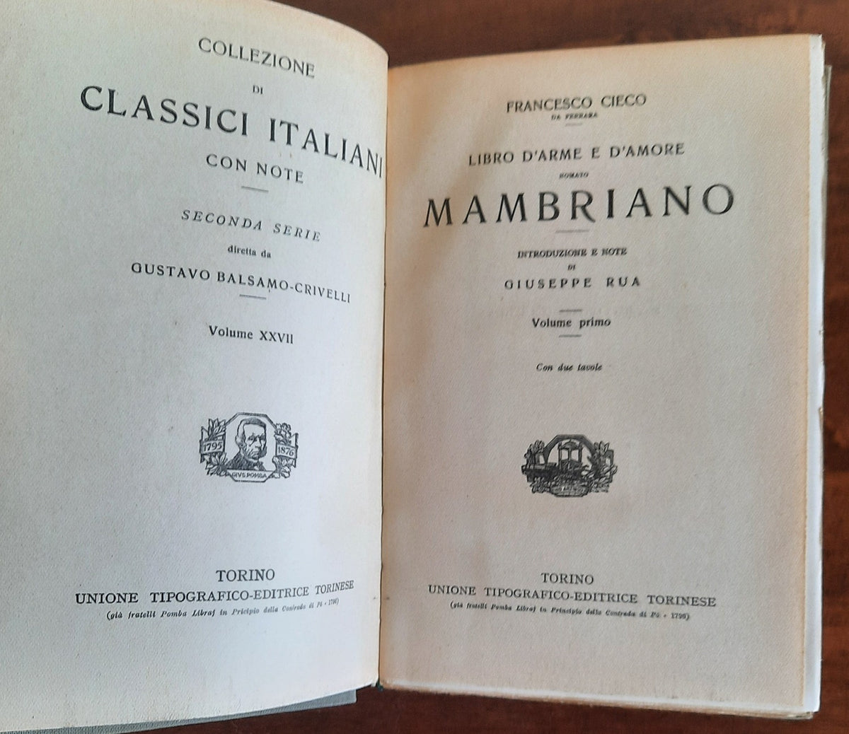 Il mambriano - in 3 volumetti - Libreria Biellese