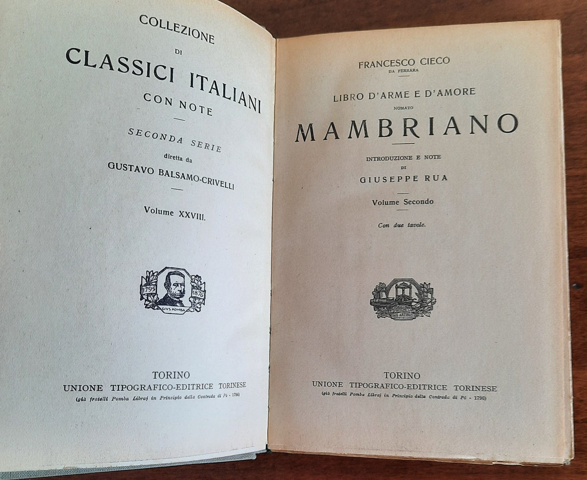 Il mambriano - in 3 volumetti - Libreria Biellese