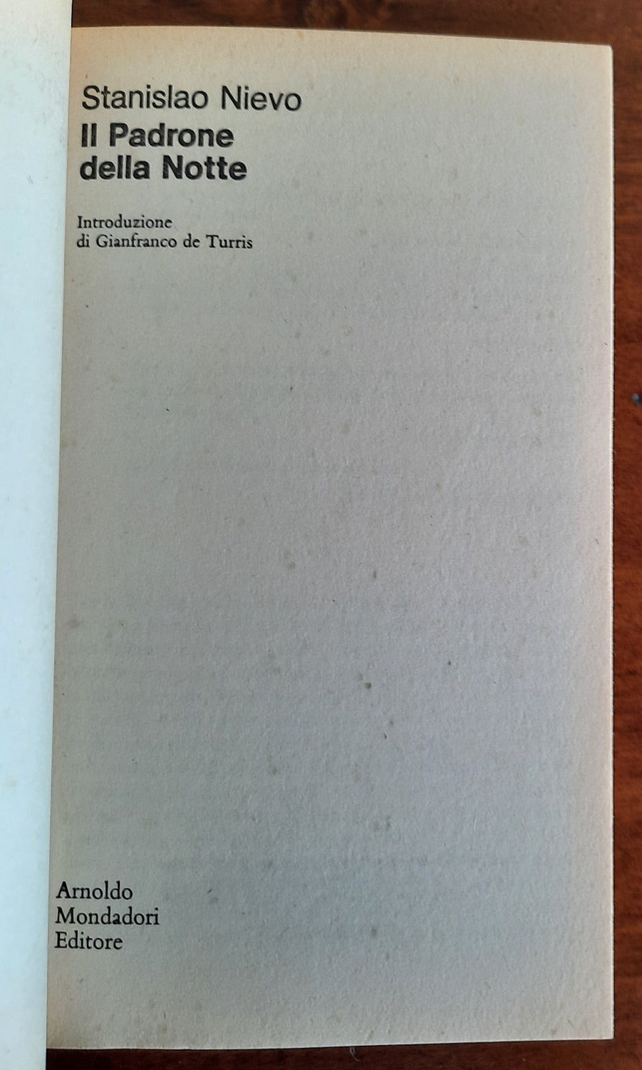 Il padrone della notte - Libreria Biellese
