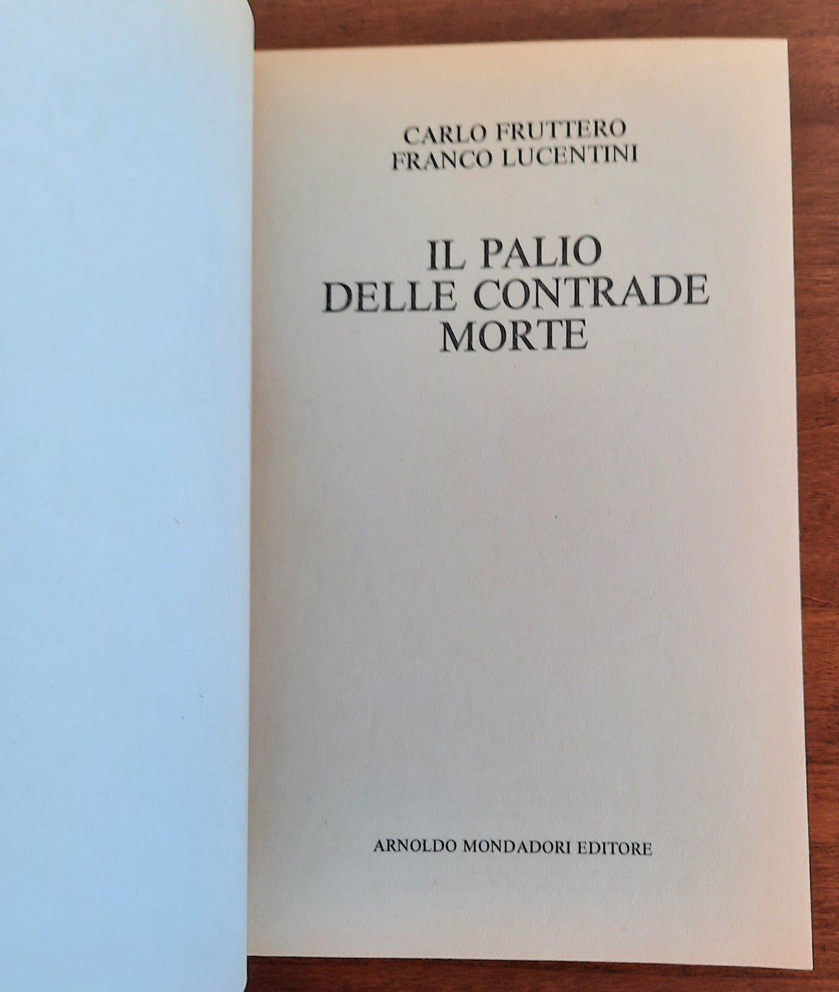 Il palio delle contrade morte