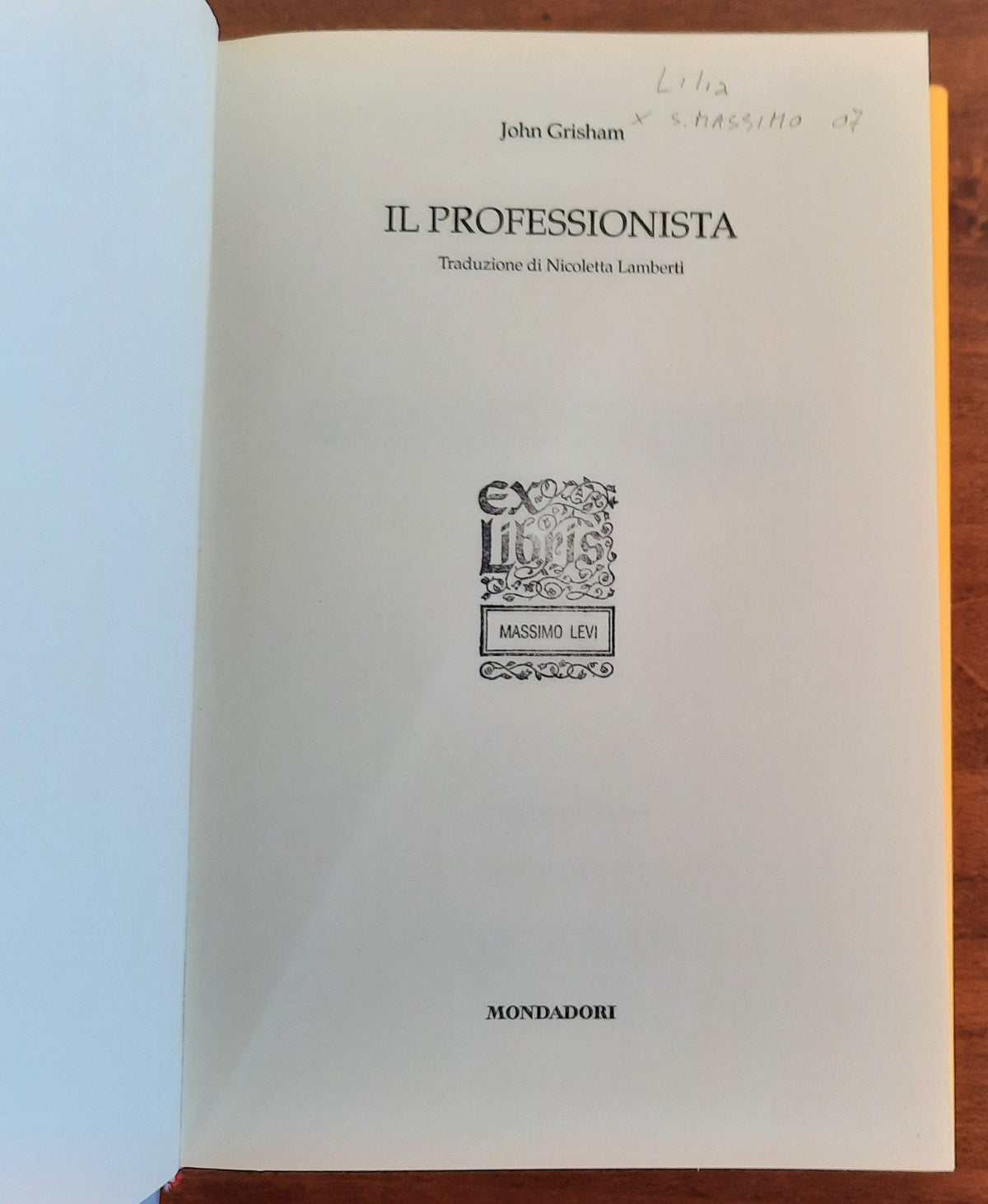 Il professionista - John Grisham - Libreria Biellese