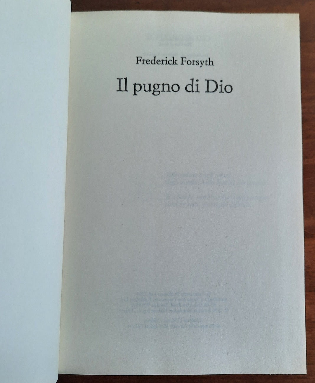 Il pugno di Dio - Club Degli Editori - 1994 - Libreria Biellese