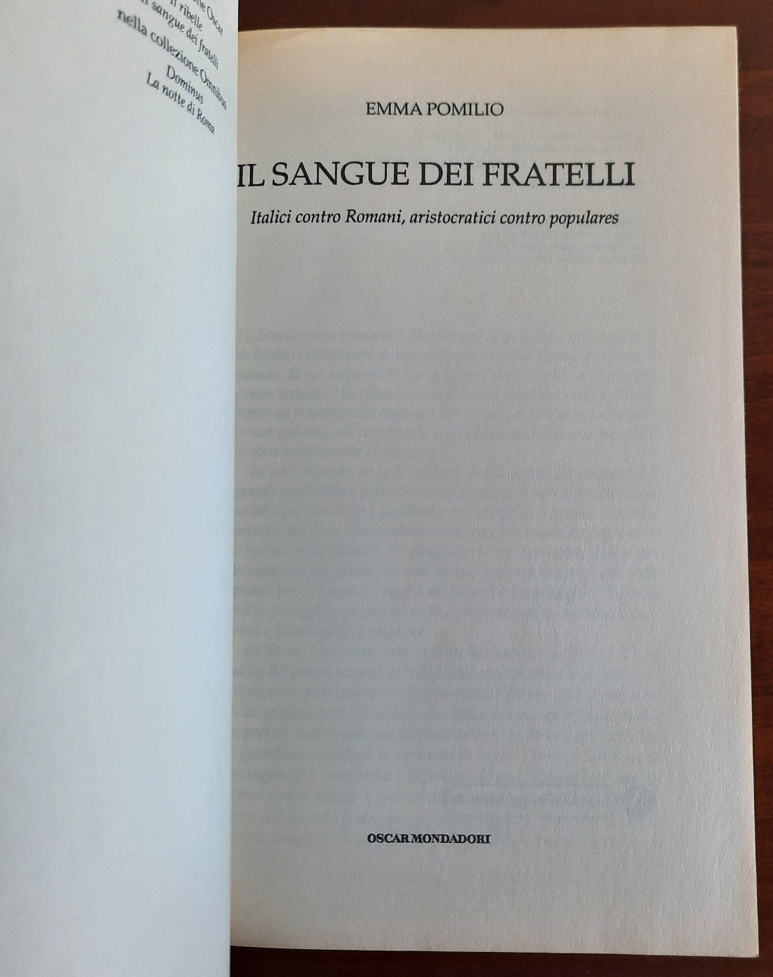 Il sangue dei fratelli. Il romanzo di Roma - Libreria Biellese