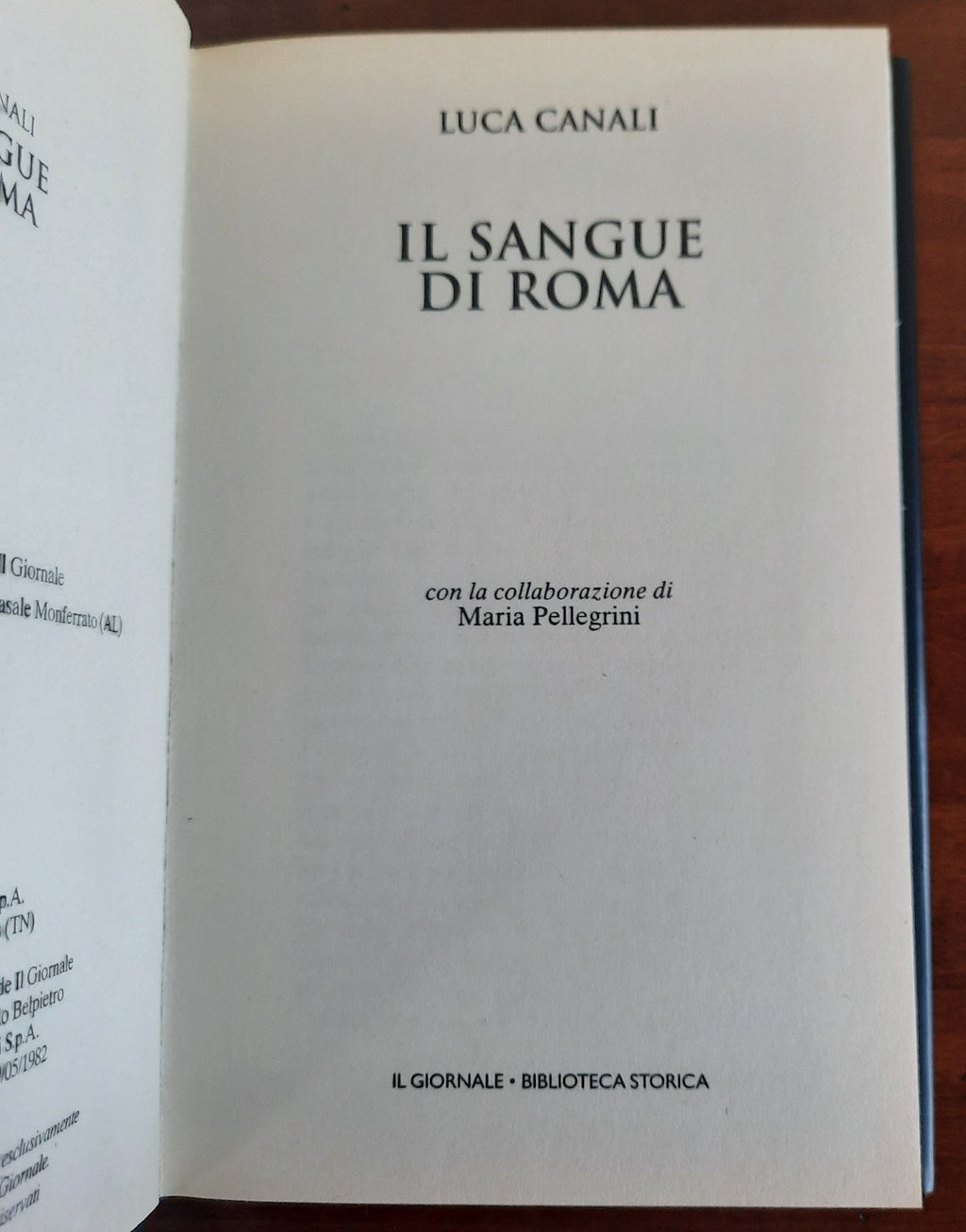 Il sangue di Roma - Libreria Biellese