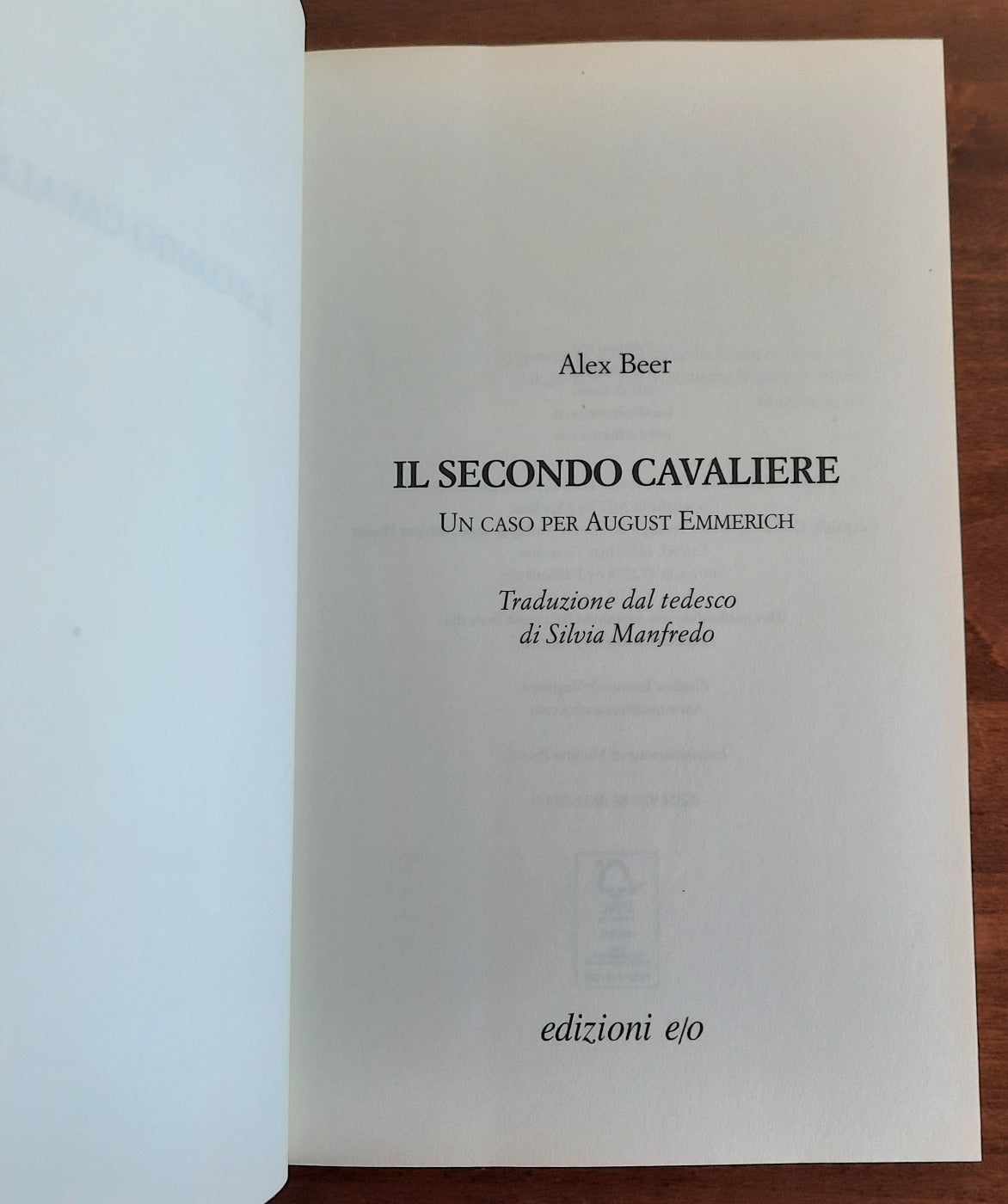 Il secondo cavaliere - Libreria Biellese