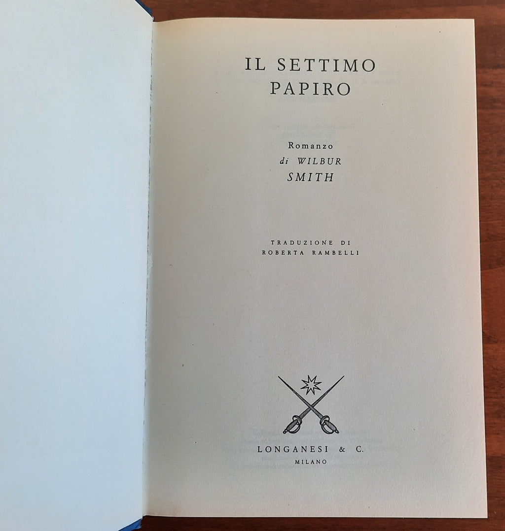 Il settimo papiro - Wilbur Smith - Libreria Biellese