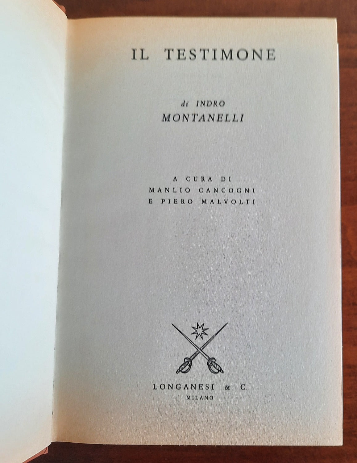 Il testimone - Indro Montanelli - Libreria Biellese