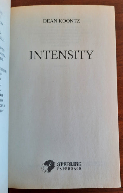 Intensity - Sperling Paperback