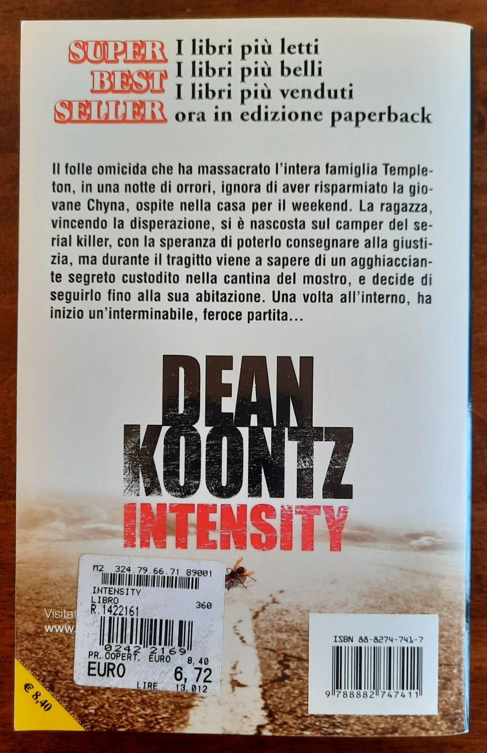Intensity - Sperling Paperback - Libreria Biellese
